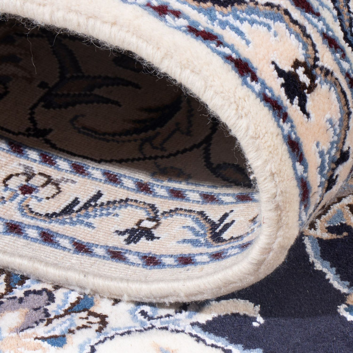 Perzisch tapijt - Nain - Koninklijk - 207 x 145 cm - donkerblauw