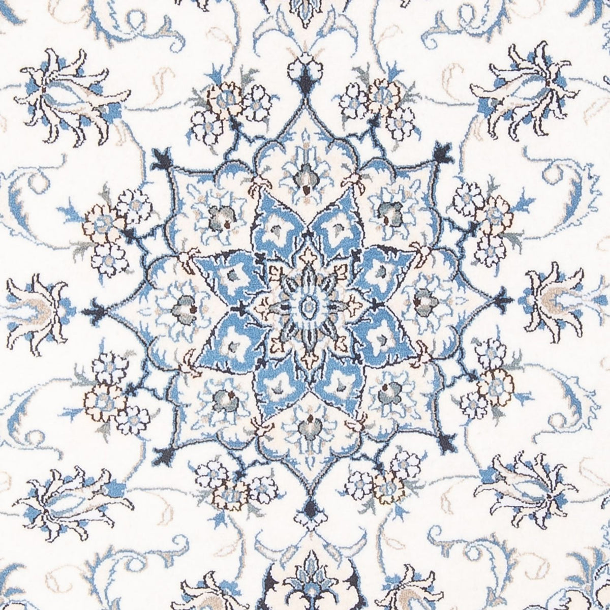 Perzisch tapijt - Nain - Koninklijk - 207 x 150 cm - crème