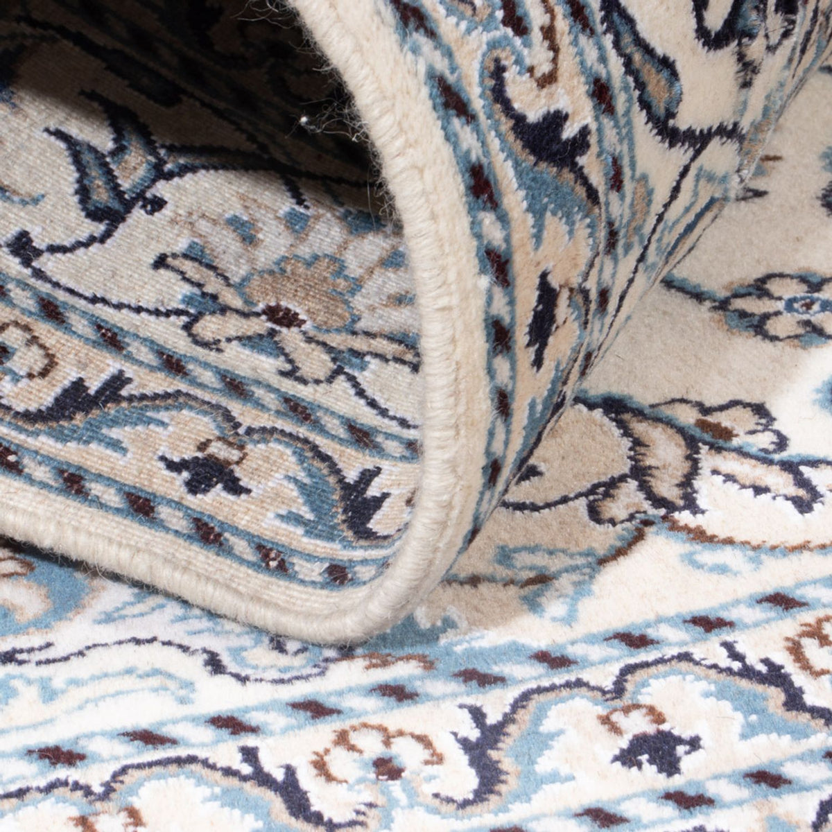 Perzisch tapijt - Nain - Koninklijk - 194 x 143 cm - crème