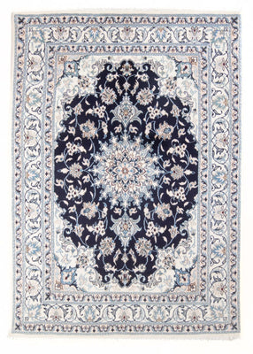 Perzisch tapijt - Nain - Koninklijk - 204 x 141 cm - donkerblauw