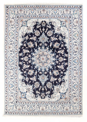 Perzisch tapijt - Nain - Koninklijk - 204 x 141 cm - donkerblauw