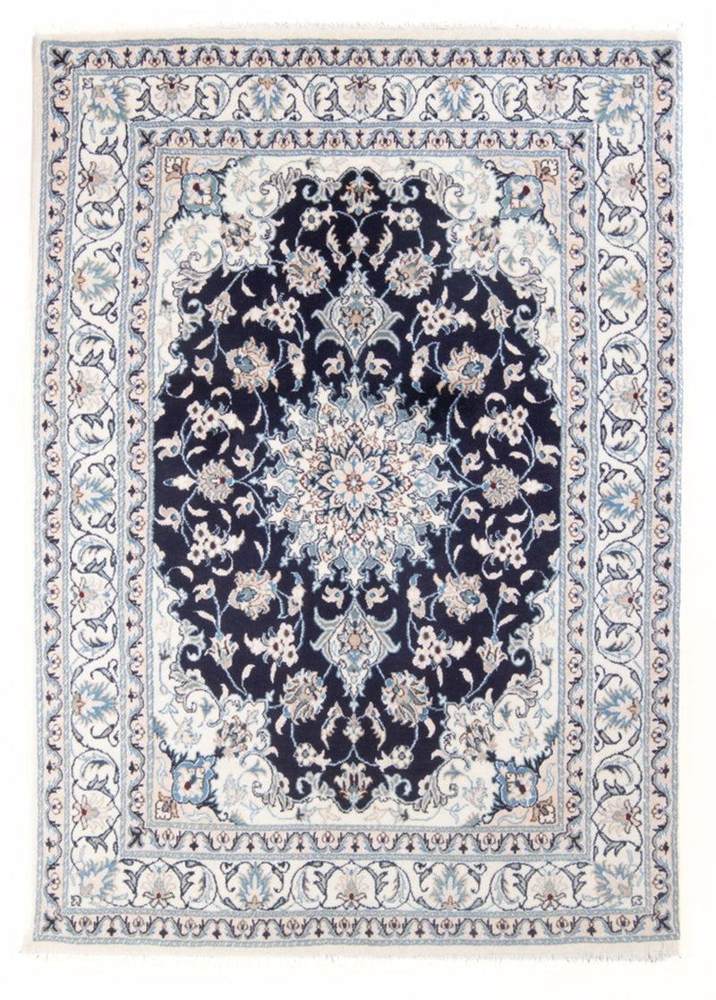 Perzisch tapijt - Nain - Koninklijk - 204 x 141 cm - donkerblauw