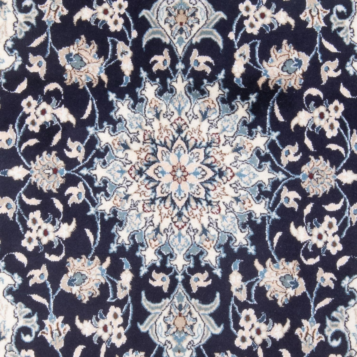 Perzisch tapijt - Nain - Koninklijk - 204 x 141 cm - donkerblauw