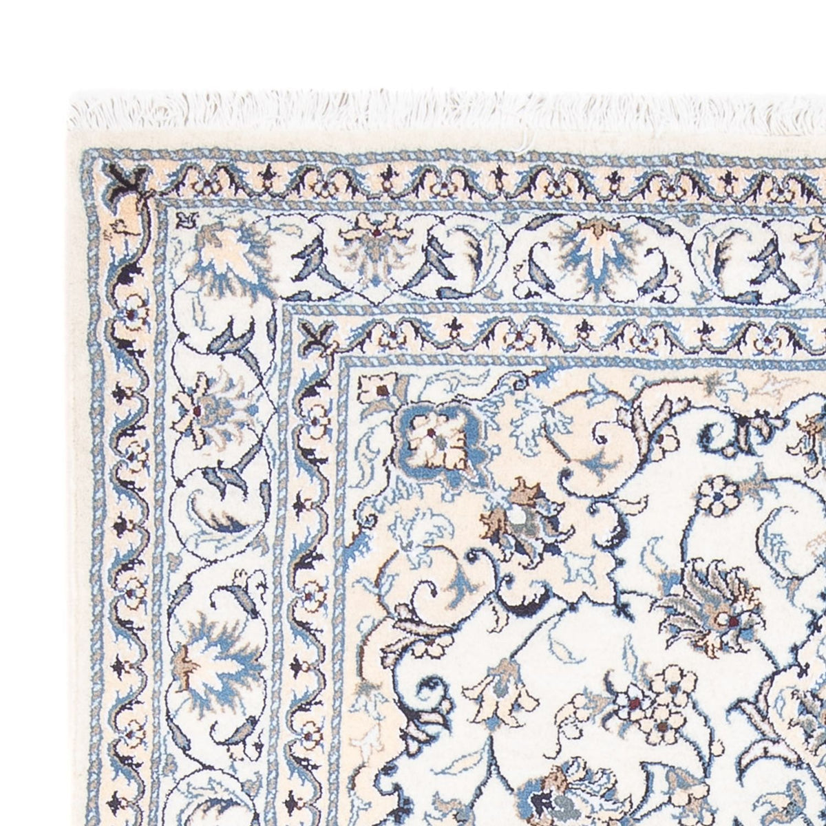 Perzisch tapijt - Nain - Koninklijk - 207 x 150 cm - crème