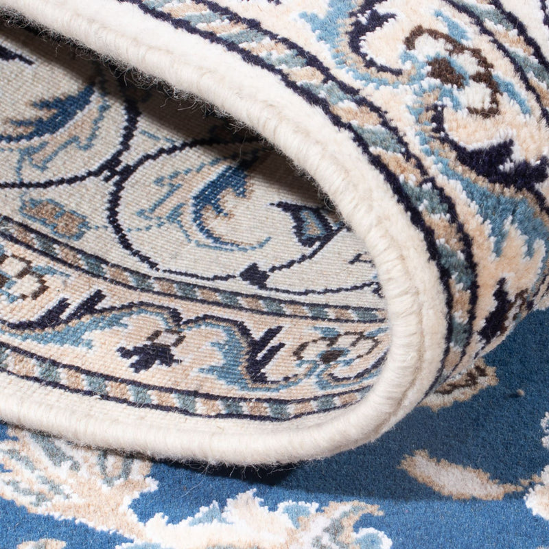 Perzisch tapijt - Nain - Koninklijk - 193 x 148 cm - blauw