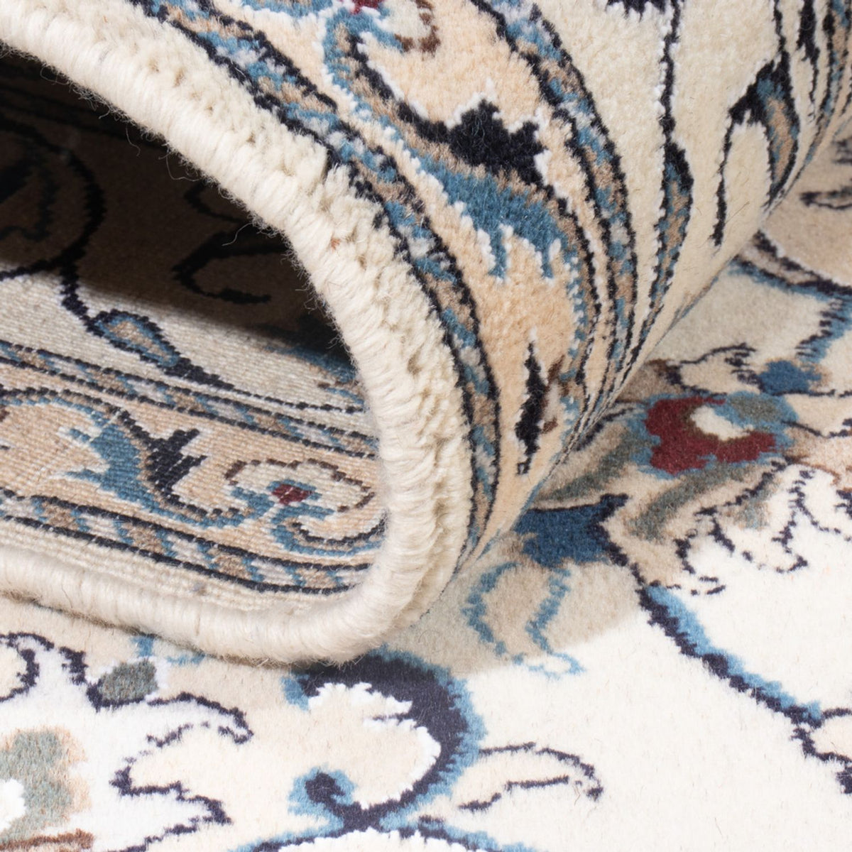 Perzisch tapijt - Nain - Koninklijk - 213 x 150 cm - crème