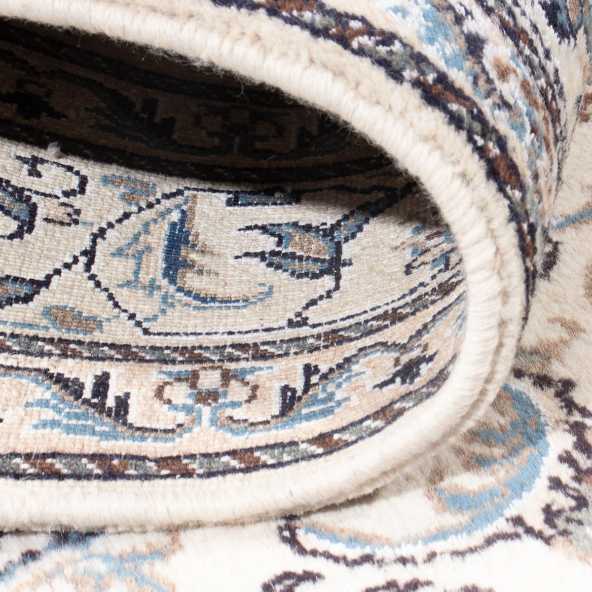 Perzisch tapijt - Nain - Koninklijk - 196 x 150 cm - crème