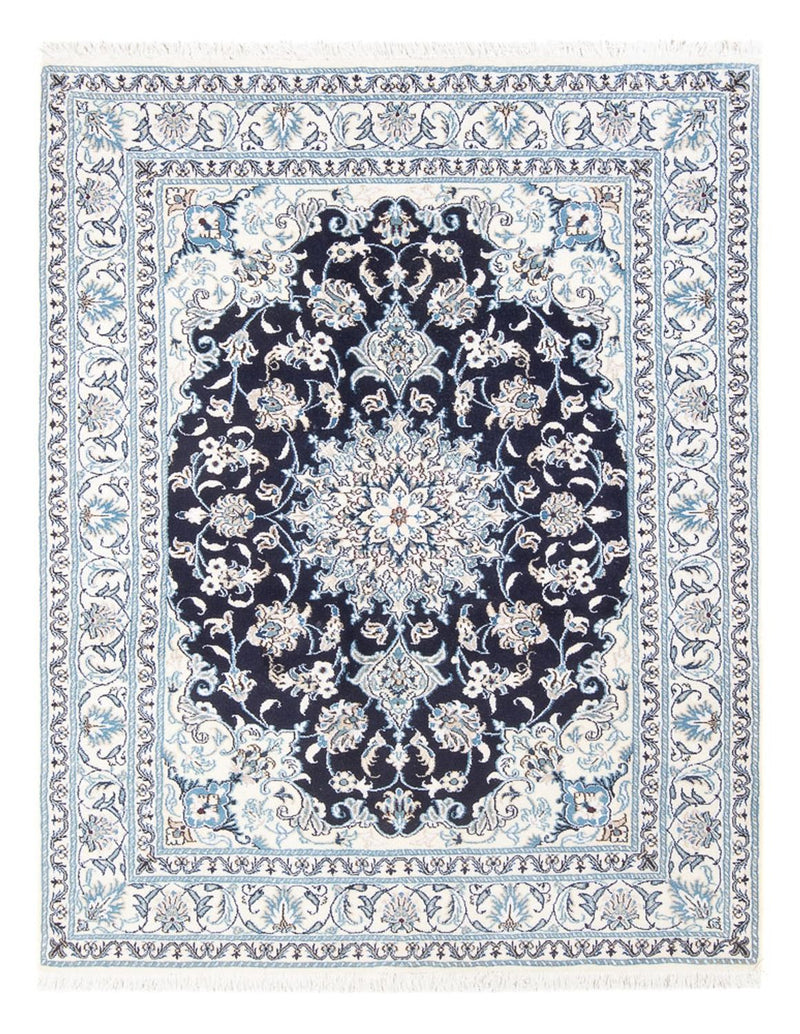 Perzisch tapijt - Nain - Koninklijk - 205 x 146 cm - donkerblauw