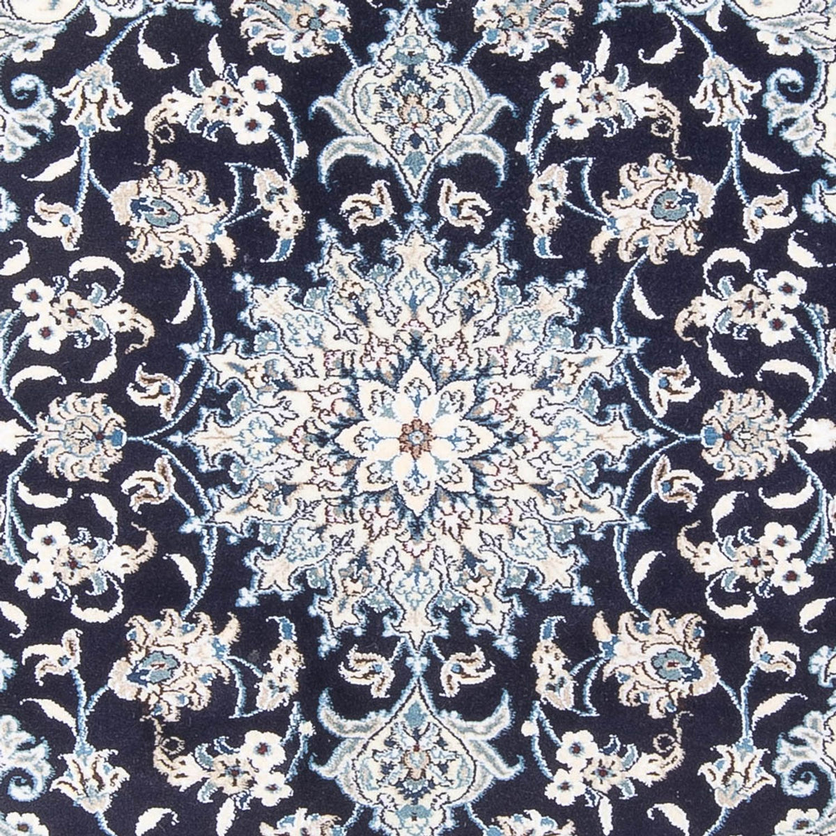 Perzisch tapijt - Nain - Koninklijk - 205 x 146 cm - donkerblauw
