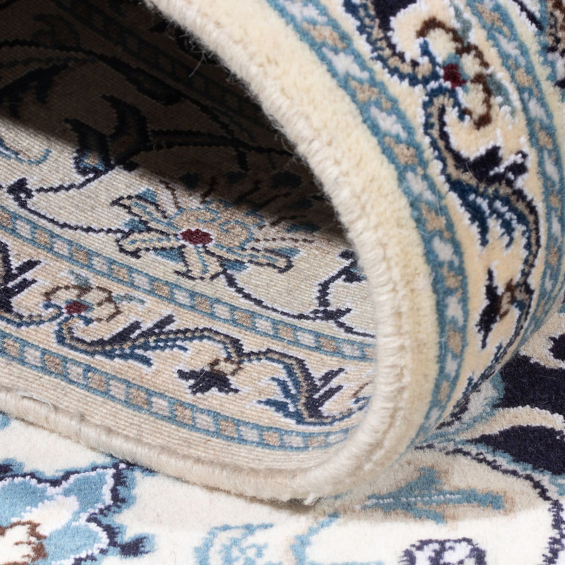 Perzisch tapijt - Nain - Koninklijk - 205 x 146 cm - donkerblauw