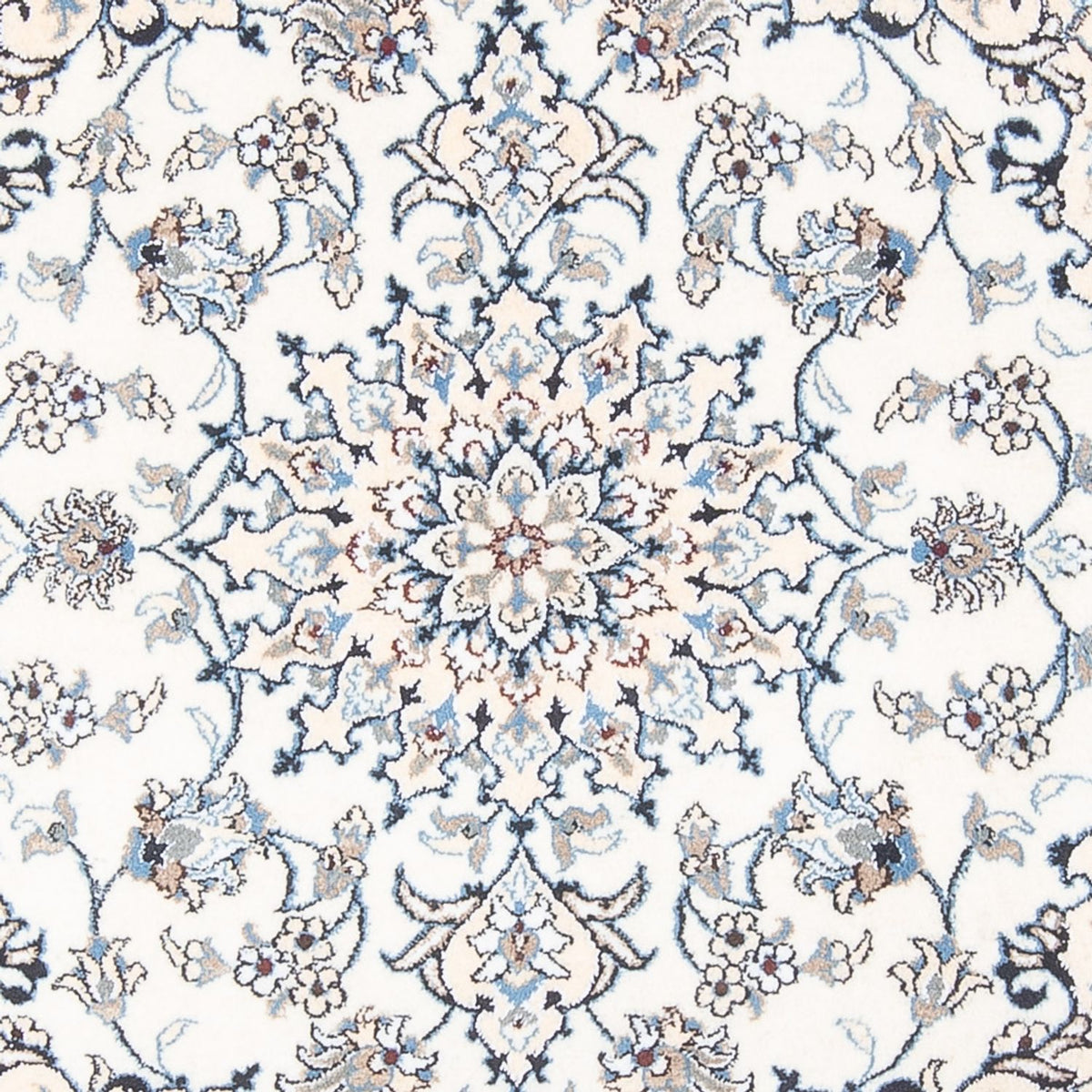 Perzisch tapijt - Nain - Koninklijk - 192 x 145 cm - crème