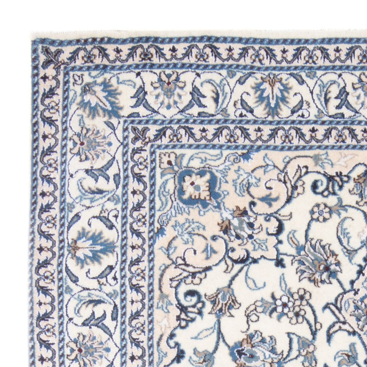 Perzisch tapijt - Nain - Koninklijk - 192 x 148 cm - crème