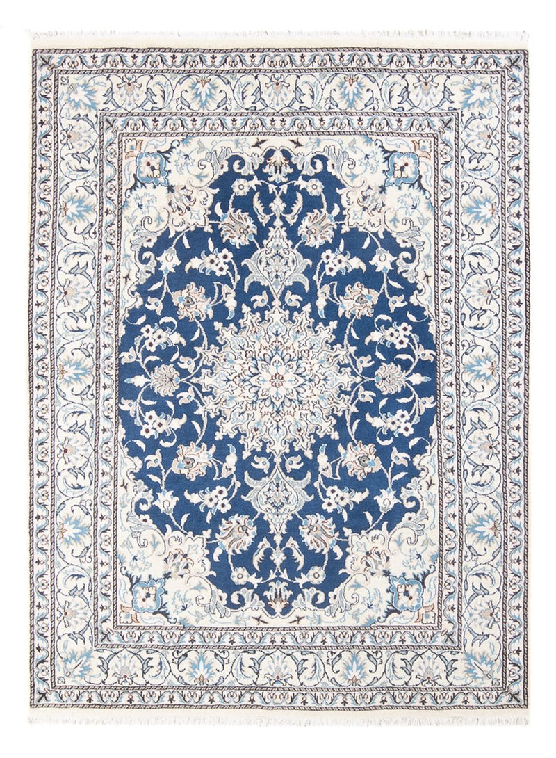 Perzisch tapijt - Nain - Koninklijk - 207 x 151 cm - blauw