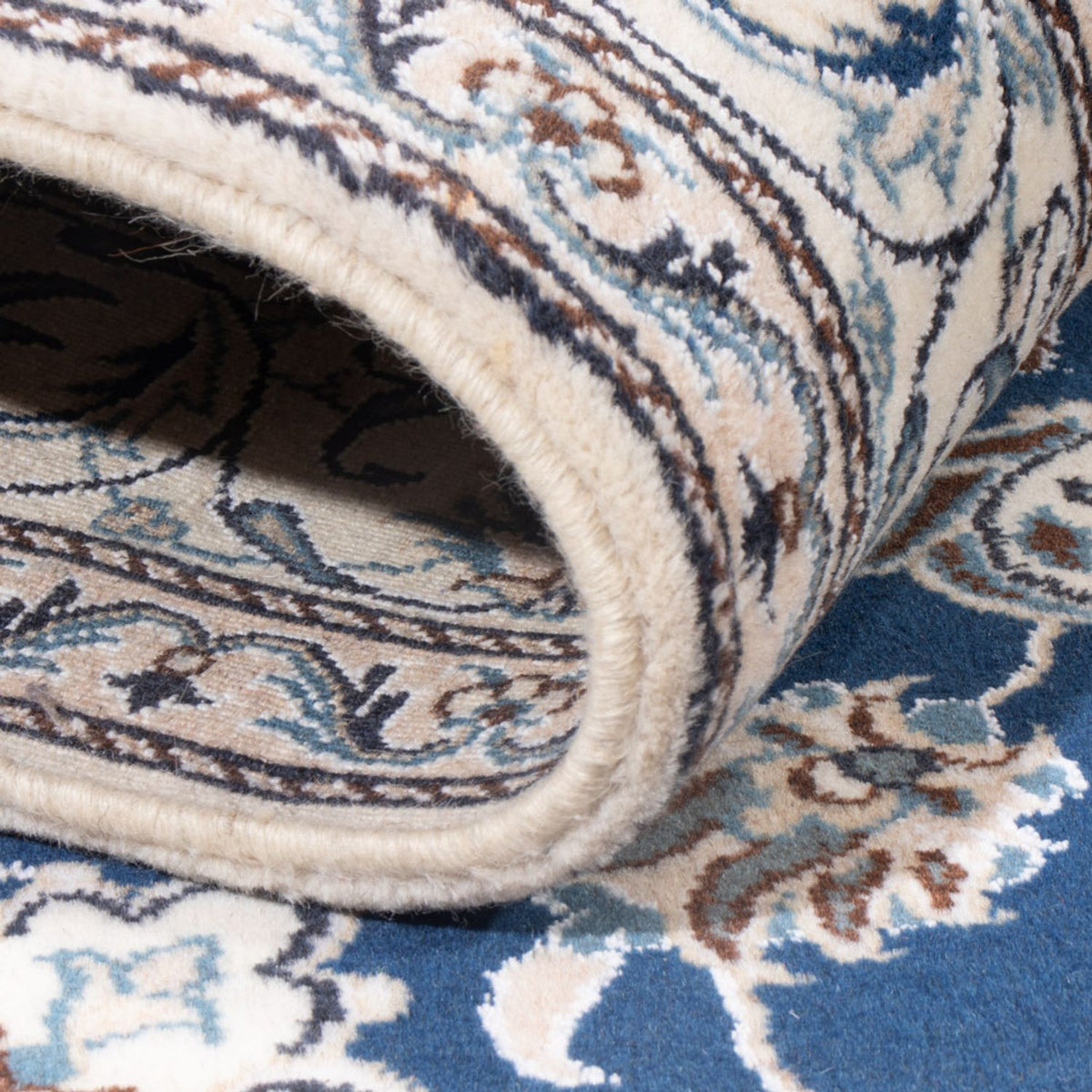 Perzisch tapijt - Nain - Koninklijk - 203 x 145 cm - blauw