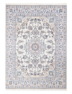 Perzisch tapijt - Nain - Koninklijk - 197 x 144 cm - crème