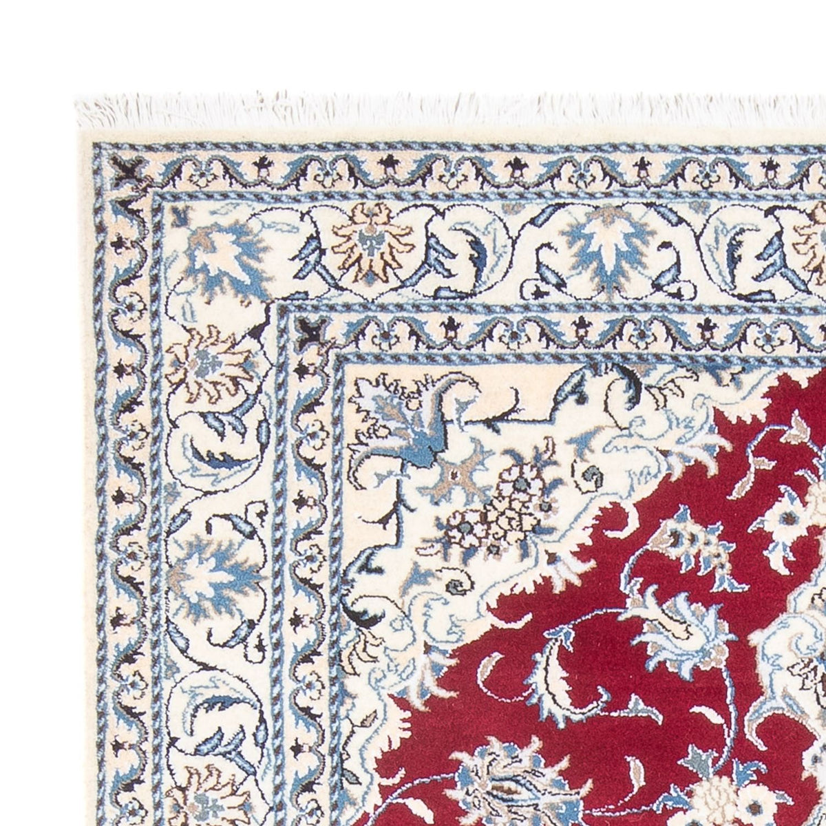 Perzisch tapijt - Nain - Koninklijk - 195 x 148 cm - rood