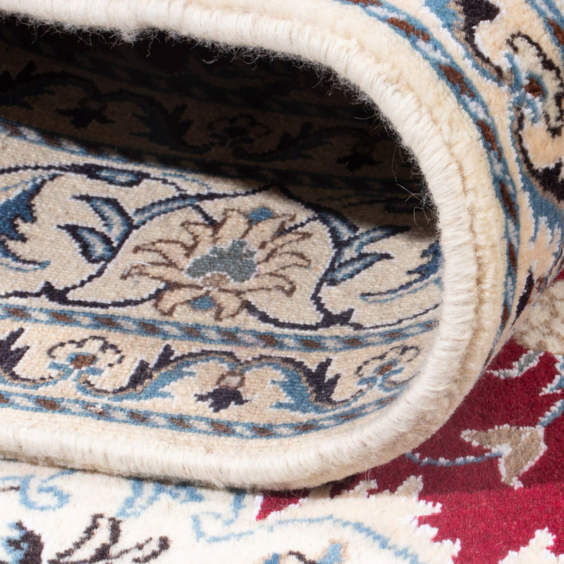 Perzisch tapijt - Nain - Koninklijk - 195 x 148 cm - rood