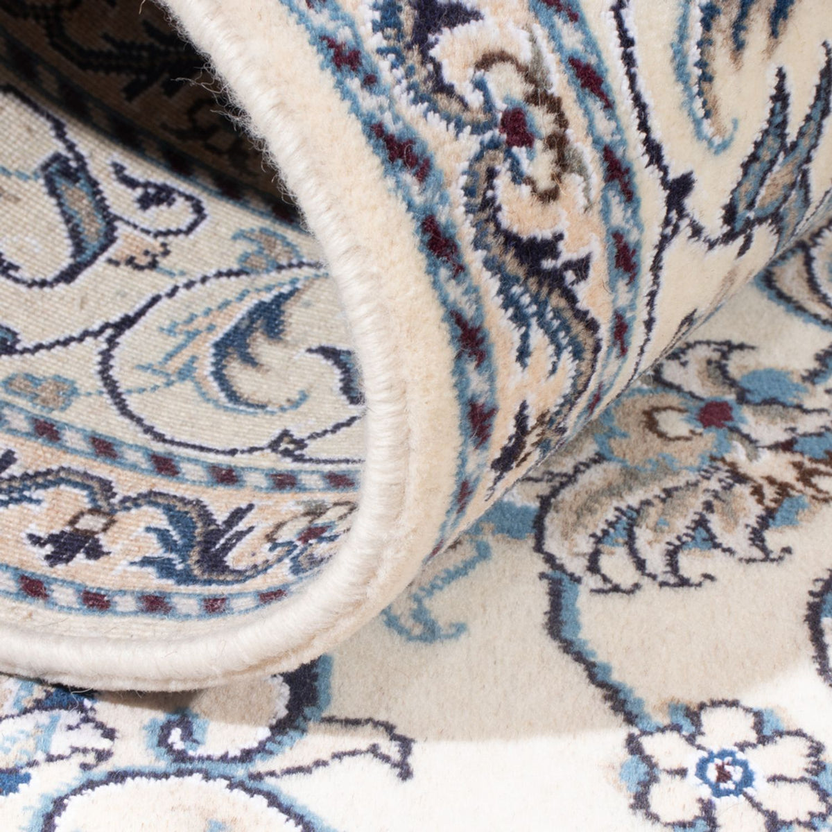 Perzisch tapijt - Nain - Koninklijk - 202 x 147 cm - crème