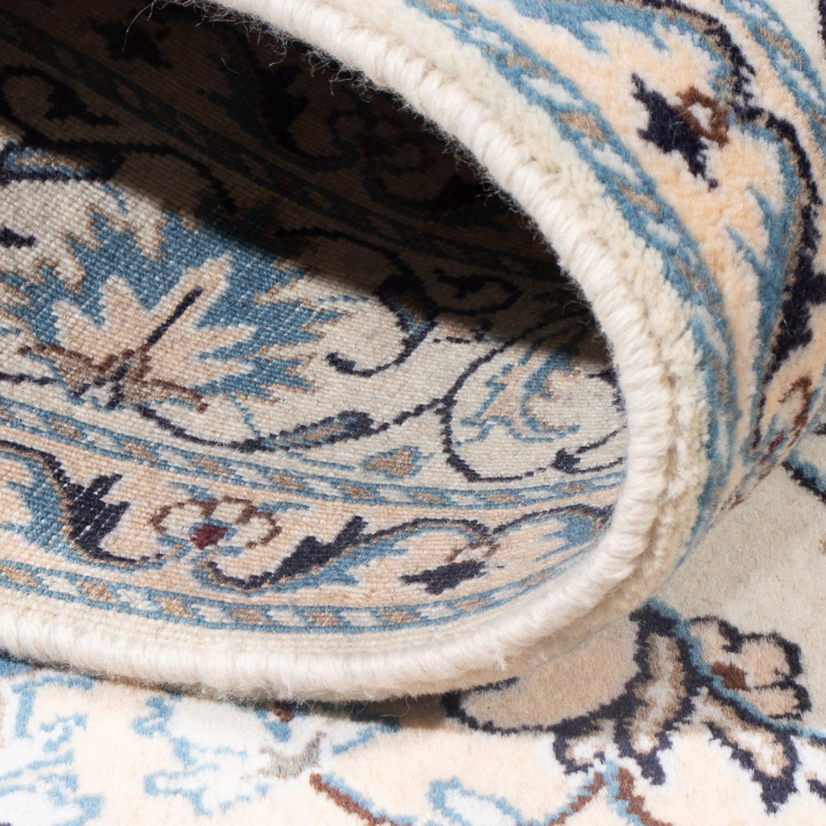 Perzisch tapijt - Nain - Koninklijk - 190 x 148 cm - crème