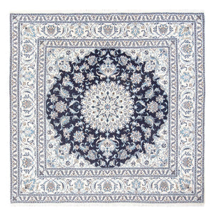 Perzisch tapijt - Nain vierkant  - 200 x 196 cm - donkerblauw