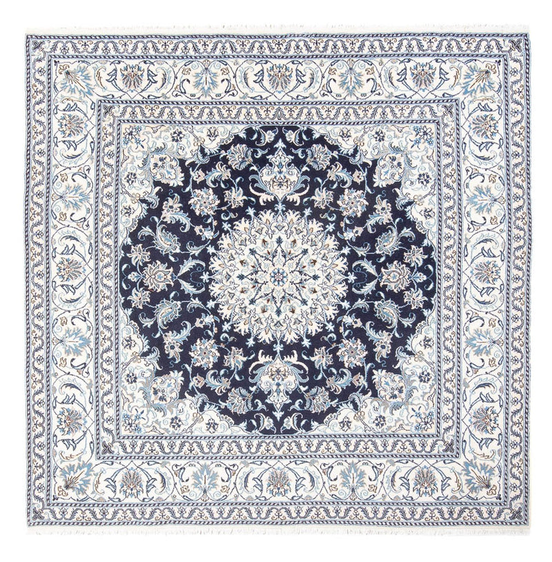 Perzisch tapijt - Nain vierkant  - 200 x 196 cm - donkerblauw