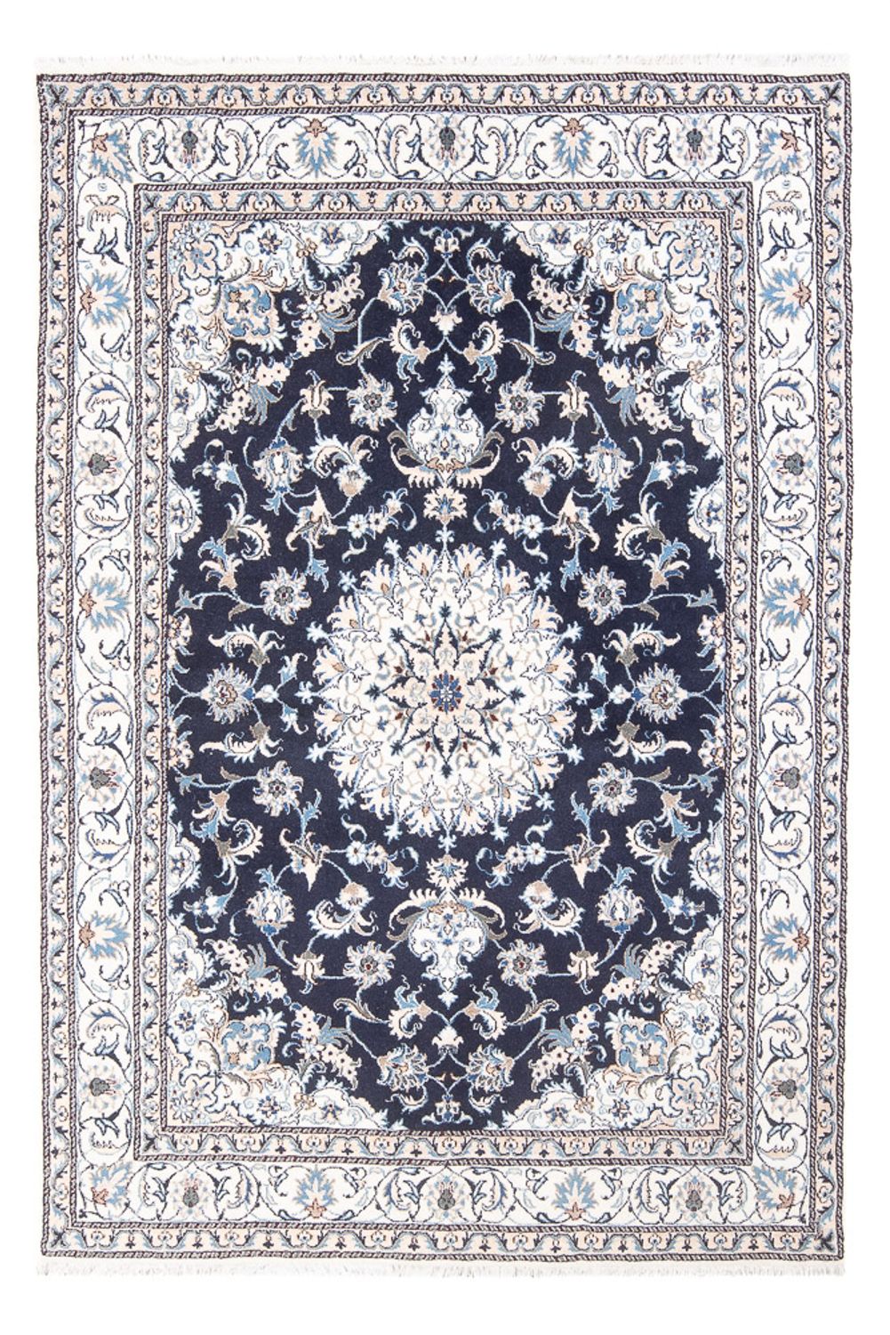 Perzisch tapijt - Nain - 241 x 167 cm - donkerblauw