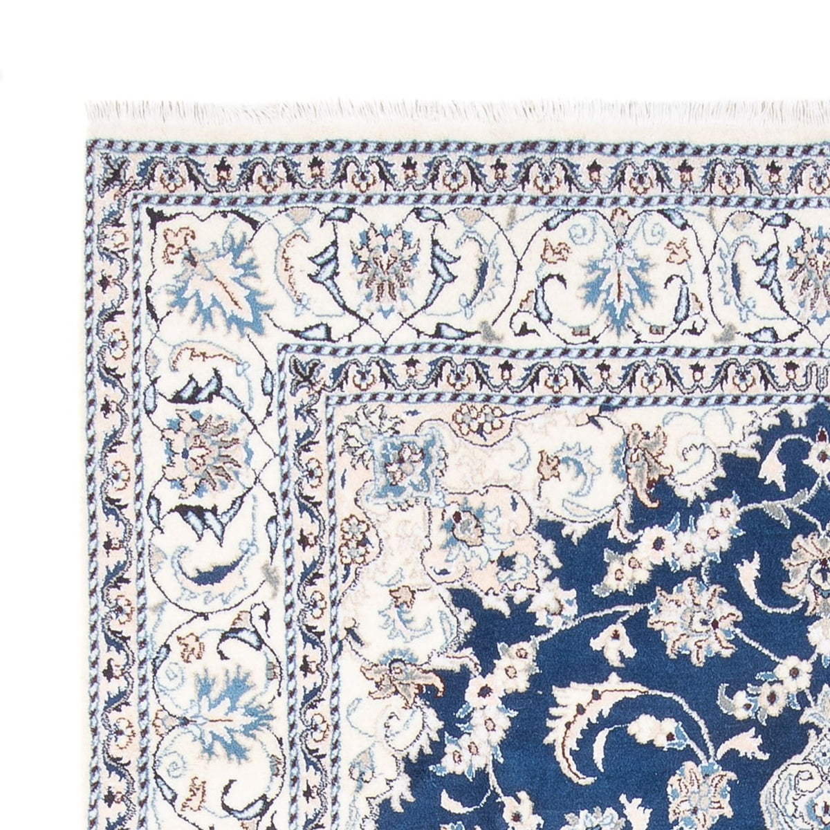 Perzisch tapijt - Nain - 296 x 196 cm - blauw