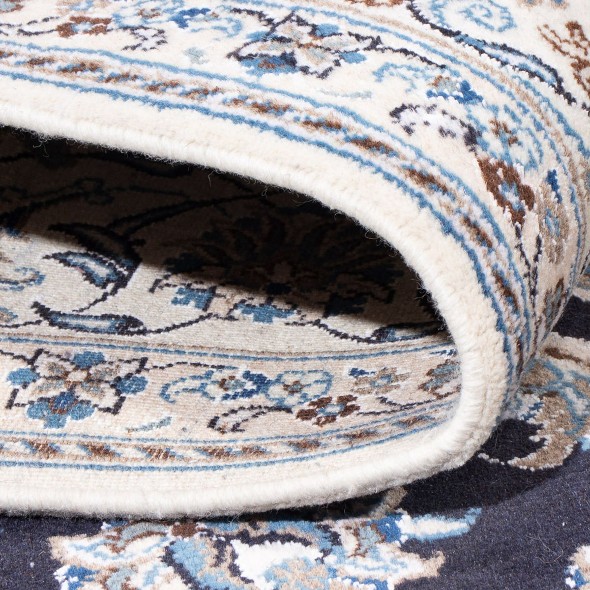 Perzisch tapijt - Nain - 288 x 191 cm - donkerblauw