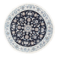 Perzisch tapijt - Nain rond  - 150 x 150 cm - donkerblauw