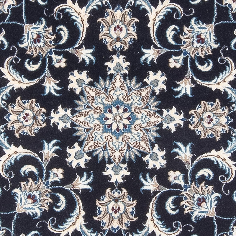 Perzisch tapijt - Nain rond  - 150 x 150 cm - donkerblauw