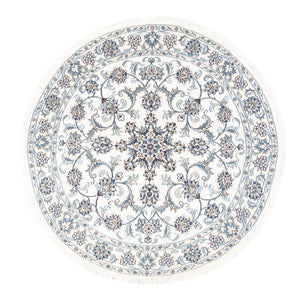 Perzisch tapijt - Nain rond  - 150 x 150 cm - crème