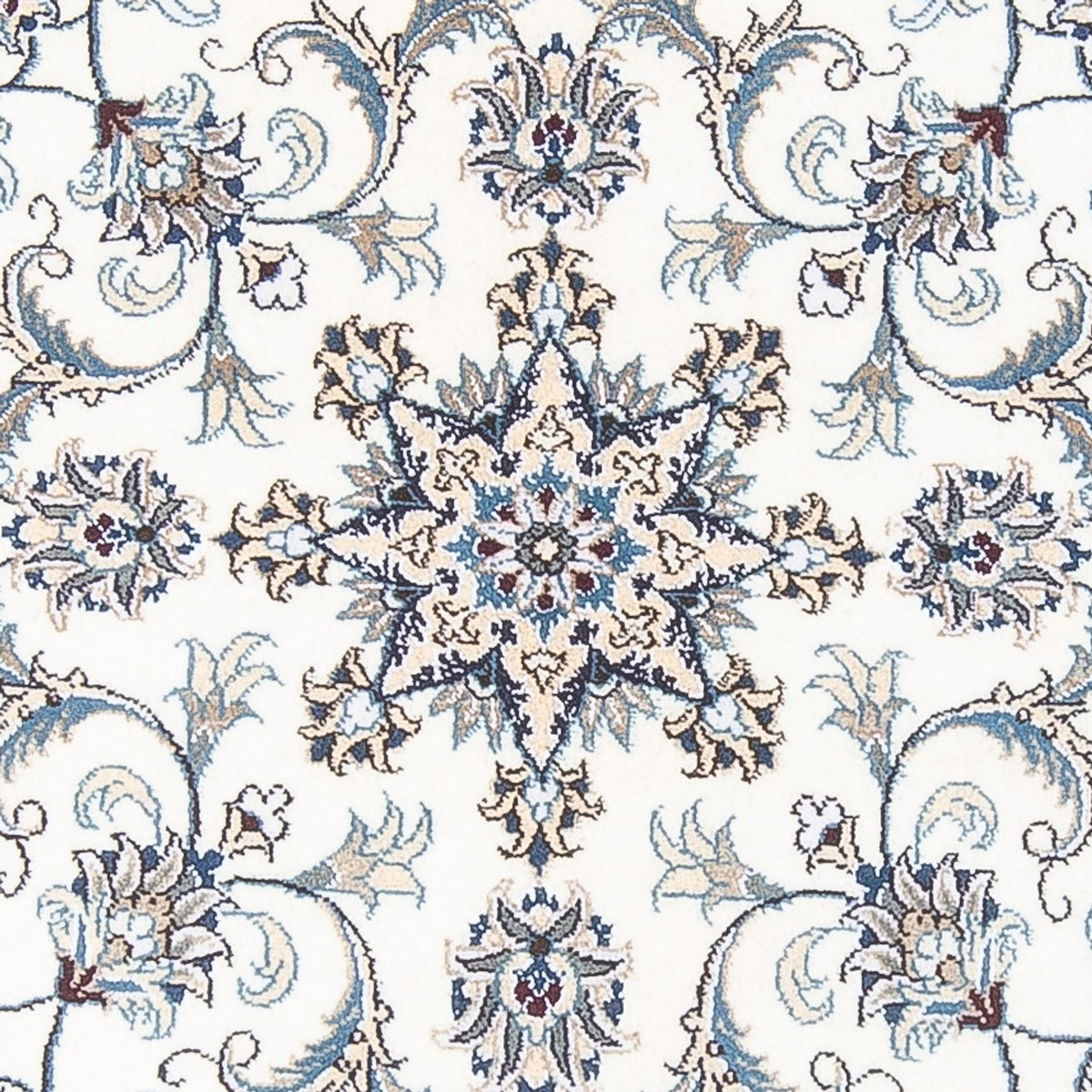 Perzisch tapijt - Nain rond  - 150 x 150 cm - crème