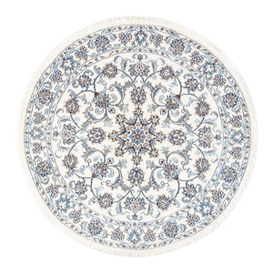 Perzisch tapijt - Nain rond  - 150 x 150 cm - crème