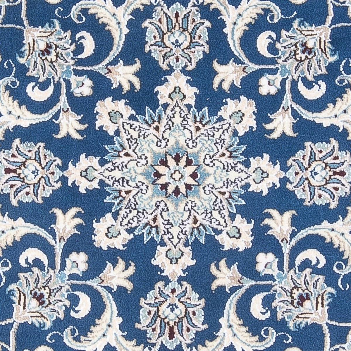 Perzisch tapijt - Nain rond  - 150 x 150 cm - blauw