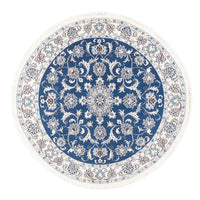Perzisch tapijt - Nain rond  - 150 x 150 cm - blauw