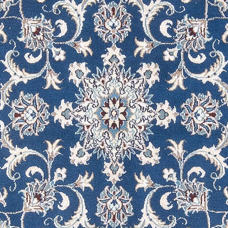 Perzisch tapijt - Nain rond  - 150 x 150 cm - blauw