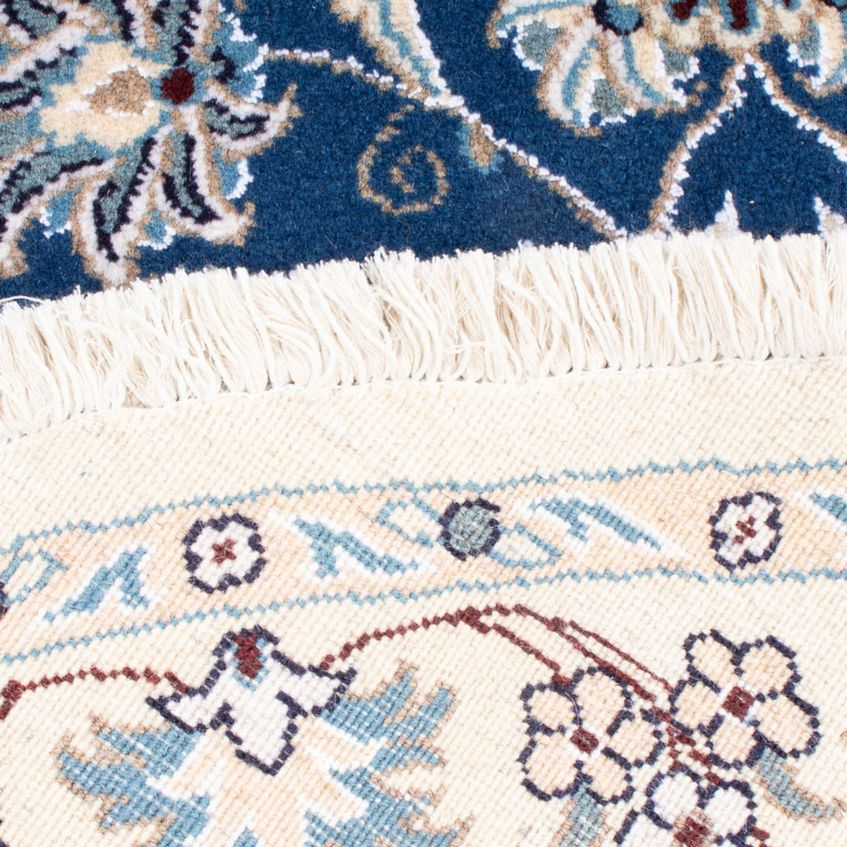 Perzisch tapijt - Nain rond  - 150 x 150 cm - blauw