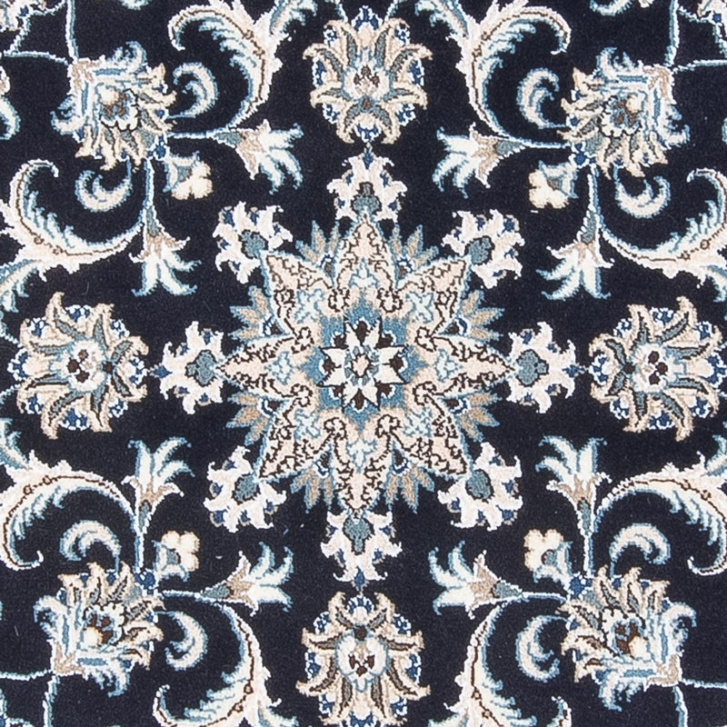 Perzisch tapijt - Nain rond  - 150 x 150 cm - donkerblauw