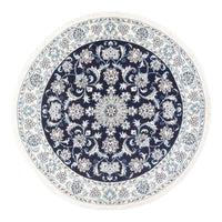 Perzisch tapijt - Nain rond  - 150 x 150 cm - donkerblauw