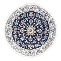 Perzisch tapijt - Nain rond  - 150 x 150 cm - donkerblauw