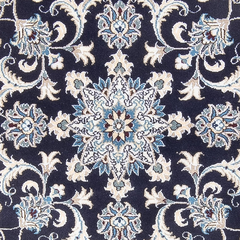 Perzisch tapijt - Nain rond  - 150 x 150 cm - donkerblauw