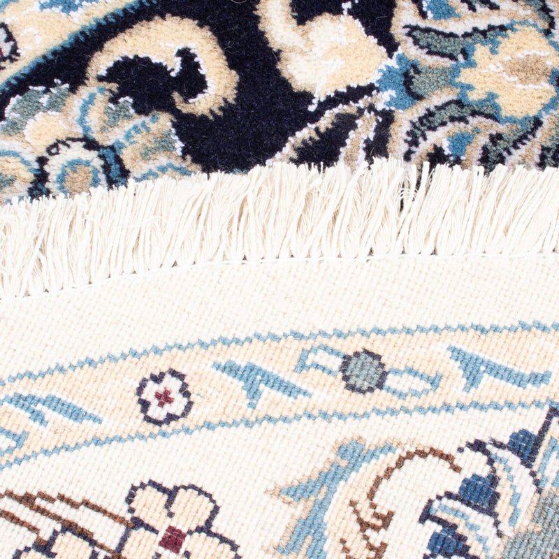 Perzisch tapijt - Nain rond  - 150 x 150 cm - donkerblauw