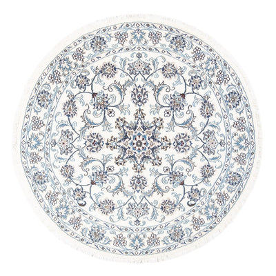 Perzisch tapijt - Nain rond  - 150 x 150 cm - crème