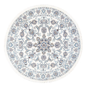 Perzisch tapijt - Nain rond  - 150 x 150 cm - crème