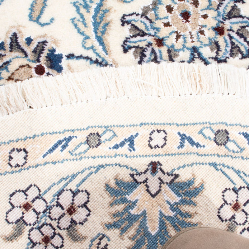 Perzisch tapijt - Nain rond  - 150 x 150 cm - crème