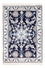 Perzisch tapijt - Nain - Koninklijk - 90 x 60 cm - donkerblauw