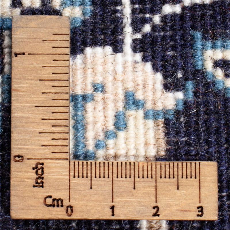 Perzisch tapijt - Nain - Koninklijk - 90 x 60 cm - donkerblauw