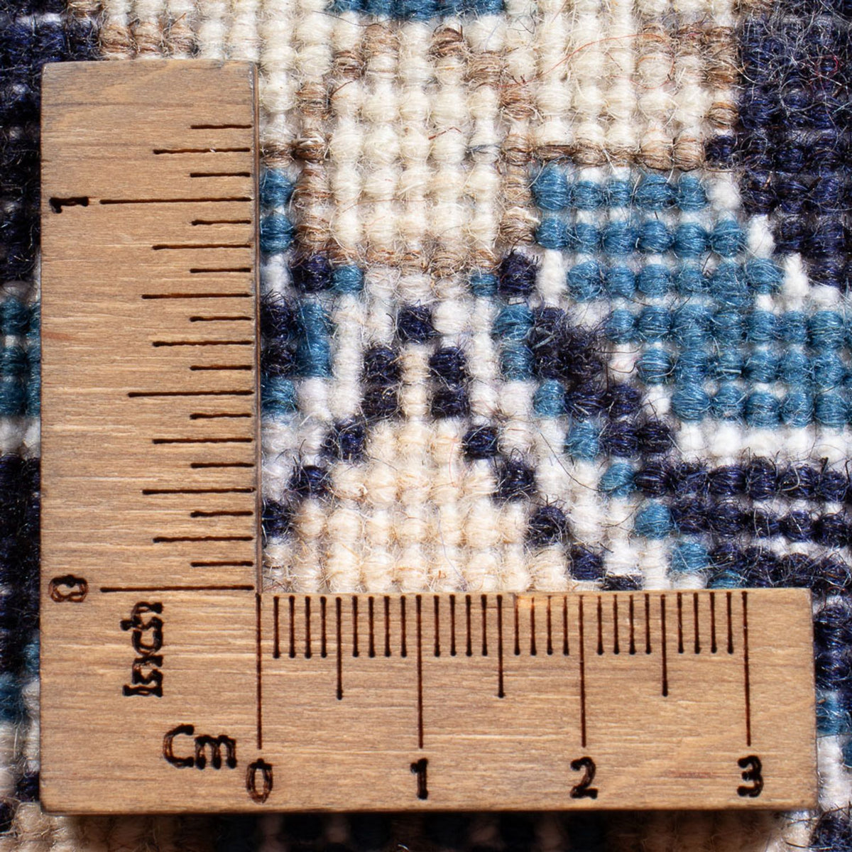 Perzisch tapijt - Nain - Koninklijk - 90 x 60 cm - donkerblauw