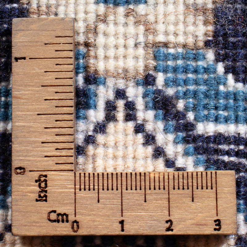 Perzisch tapijt - Nain - Koninklijk - 90 x 60 cm - donkerblauw