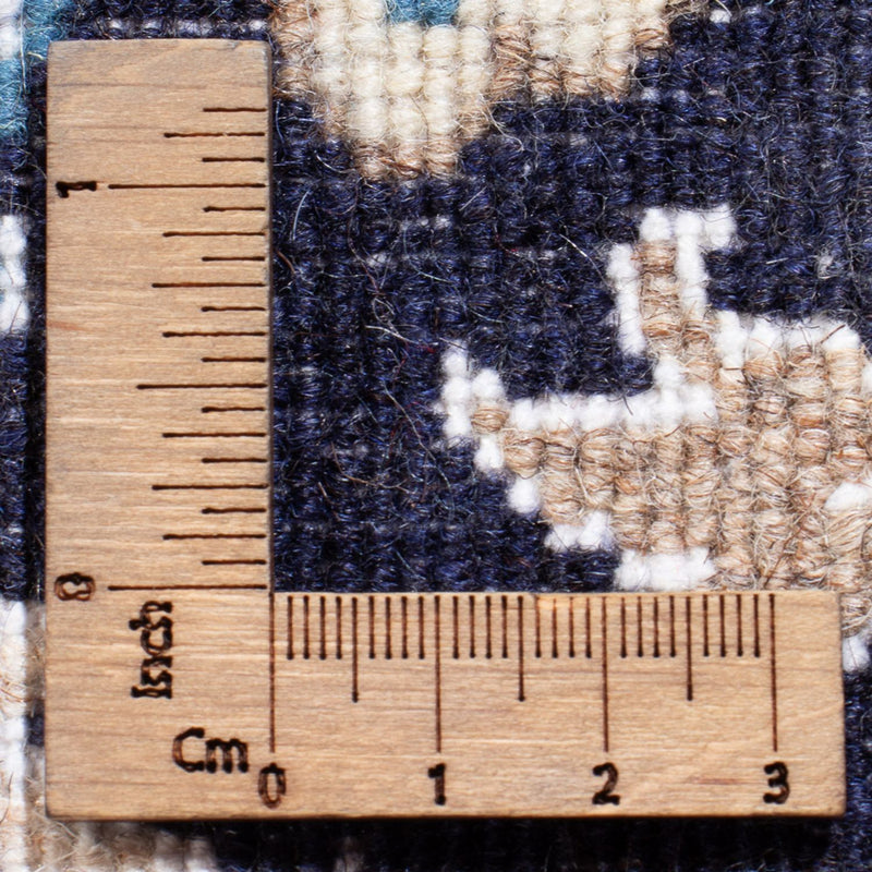 Perzisch tapijt - Nain - Koninklijk - 90 x 60 cm - donkerblauw